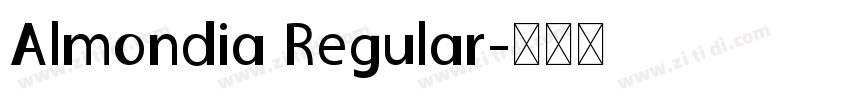 Almondia Regular字体转换